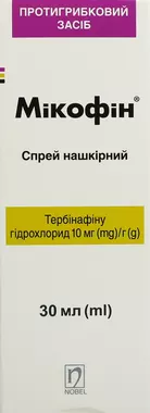 Мікофін спрей нашкірний 1% флакон 30 мл