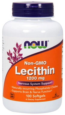 Лецитин соєвий Нау (Now) капсули м'які 1200 мг №100