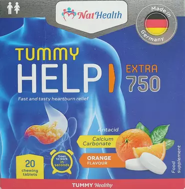 НатХелс Тамі Хелп Екстра таблетки 750 мг №20