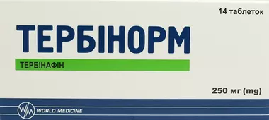 Тербінорм таблетки 250 мг №14