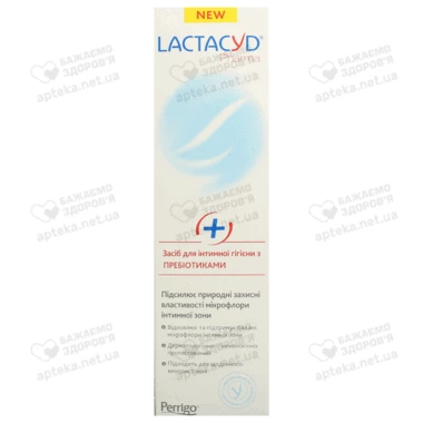 Засіб для інтимної гігієни Лактацид Фарма (Lactacyd Pharma) з пребіотиками у флаконі з дозатором 250 мл