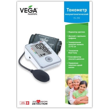 Тонометр Вега (Vеga) VS-250 напівавтоматичний