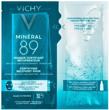 Виши (Vichy) Минерал 89 маска для лица тканевая для увлажнения и восстановления кожи лица 29 мл