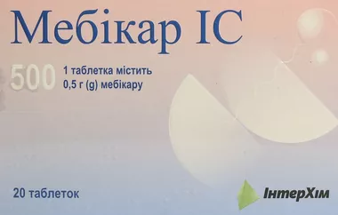 Мебикар IC таблетки 500 мг №20