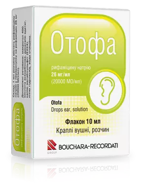 Отофа капли ушные флакон 10 мл