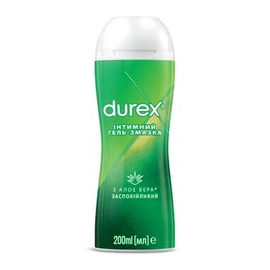 Гель-смазка Дюрекс (Durex Play Massage) алоэ 2 в 1 200 мл