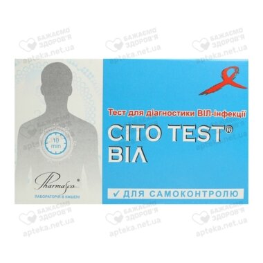 Тест-система Цито Тест (Cito Test HIV1/2) для визначення ВІЛ 1 та 2 типу 1 шт