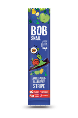 Цукерки натуральні Равлик Боб (Bob Snail) яблуко-груша-чорниця 14 г