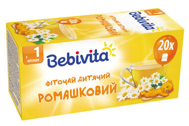Фиточай Бебивита (Bebivita) детский ромашковый с 1 месяца в фильтр-пакетах №20