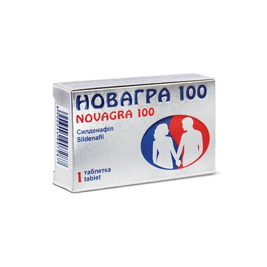 Новагра таблетки покрытые оболочкой 100 мг №1