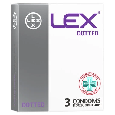 Презервативы Лекс (Lex Dotted) с точками 12 шт
