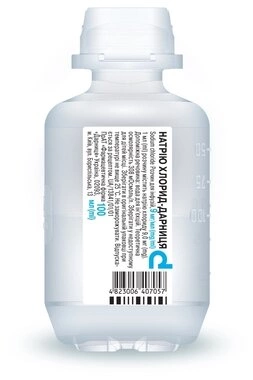 Натрия хлорид-Дарница (физ. раствор) раствор для инфузий 0,9% флакон 100 мл