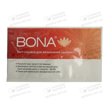 Тест-полоска Бона (BONA) для определения беременности 1 шт