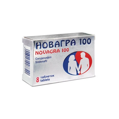 Новагра таблетки вкриті оболонкою 100 мг №8