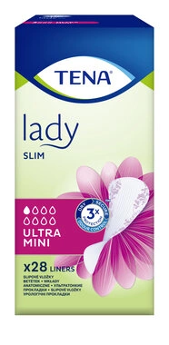 Прокладки урологические женские Тена Леди Слим Ультра Мини (Tena Lady Slim Ultra Mini) 28 шт