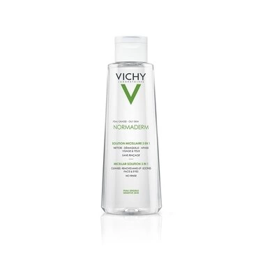 Виши (Vichy) Нормадерм мицеллярный раствор 3 в1 для снятия макияжа и очищения жирной чувствительной кожи лица и глаз 200 мл