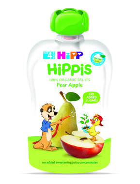 Пюре фруктовое Хипп Хиппис (HiPP Hippis) груша-яблоко с 4 месяцев 100 г