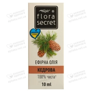 Олія ефірна кедрова Флора Сікрет (Flora Sеcret) 10 мл