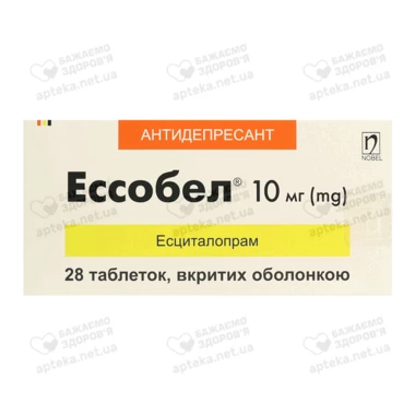 Ессобел таблетки вкриті оболонкою 10 мг №28