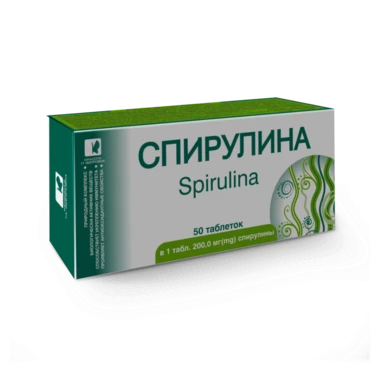 Спіруліна таблетки 200 мг №50