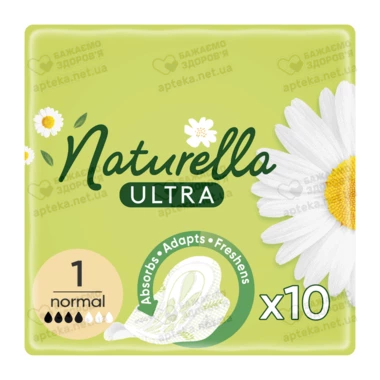 Прокладки Натурелла Ультра Нормал (Naturella Ultra Normal) ароматизированные 1 размер, 4 капли 10 шт