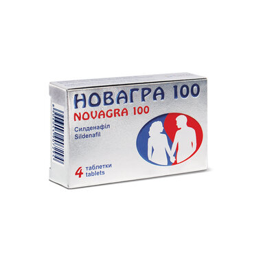Новагра таблетки вкриті оболонкою 100 мг №4