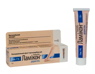 Ламикон Дермгель гель 1% туба 15 г