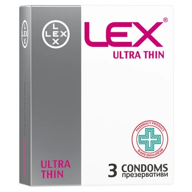 Презервативи Лекс (Lex Ultra thin) надтонкі 3 шт