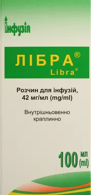Либра раствор для инфузий 42 мг/мл флакон 100 мл