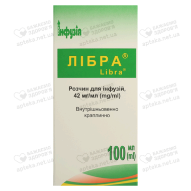 Либра раствор для инфузий 42 мг/мл флакон 100 мл