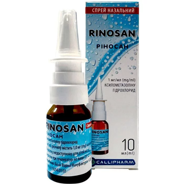 Риносан спрей назальный раствор 1 мг/мл флакон 10 мл