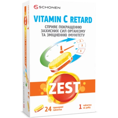 Зест (ZEST) Витамин C ретард таблетки №24