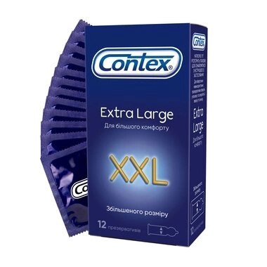 Презервативи Контекс (Contex XXL) збільшеного розміру 12 шт