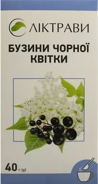 Бузины черной цветки пачка 40 г