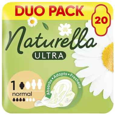 Прокладки Натурелла Ультра Нормал (Naturellа Ultra Normal) ароматизированные 1 размер, 4 капли 20 шт