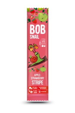 Цукерки натуральні Равлик Боб (Bob Snail) яблуко-полуниця 14 г