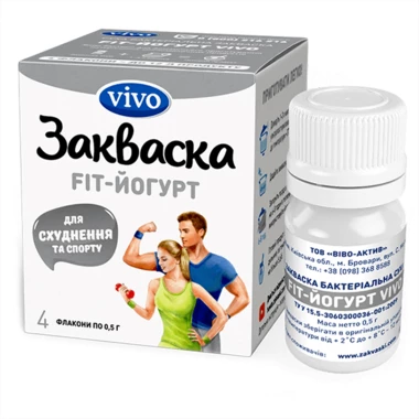 Закваска бактеріальна Віво (Vivo) Фіт-Йогурт 0,5 г пакет №4