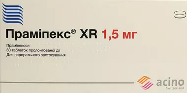 Праміпекс XR таблетки пролонгованої дії 1,5 мг №30