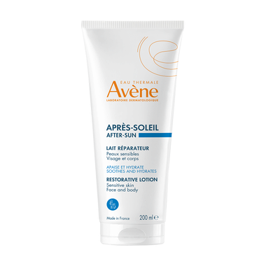 Авен (Avene) гель-молочко після сонця зволожуючий та заспокійливий для чутливої шкіри обличчя та тіла 200 мл