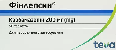 Фінлепсин таблетки 200 мг №50