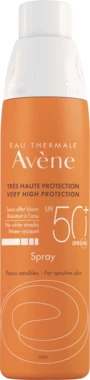 Авен (Avene) спрей сонцезахисний водостійкий для чутливої шкіри SPF50+ 200 мл