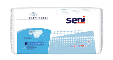 Подгузники для взрослых Супер Сени Экстра Лардж (Super Seni Extra Large) размер 4 30 шт