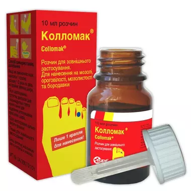 Колломак М розчин нашкірний 16,7% флакон 10 мл