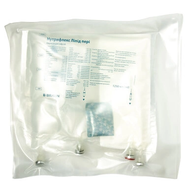 Нутрифлекс Липид Пери эмульсия для инфузий мешок пластиковый трехкамерный 1250 мл №5