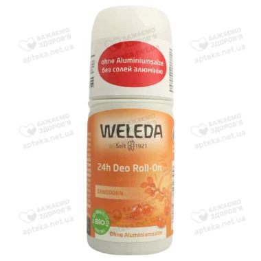 Веледа (Weleda) дезодорант роликовый Облепиха защита 24 часа 50 мл