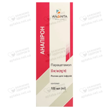 Анапірон розчин для інфузій 10 мг/мл флакон 100 мл