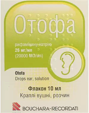 Отофа капли ушные флакон 10 мл