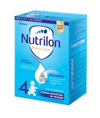 Суміш молочна Нутрілон 4 (Nutrilon) Преміум+ з 18 місяців 600 г