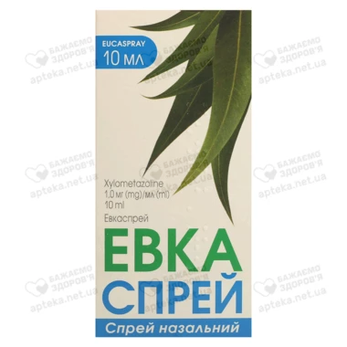 Евкаспрей спрей назальний 1 мг/г флакон 10 мл