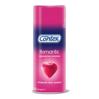 Гель-смазка Контекс (Contex Romantic) с ароматом клубники 100 мл